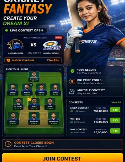 Getyonoslots (yono slots) fantasy cricket & matchday visual 3